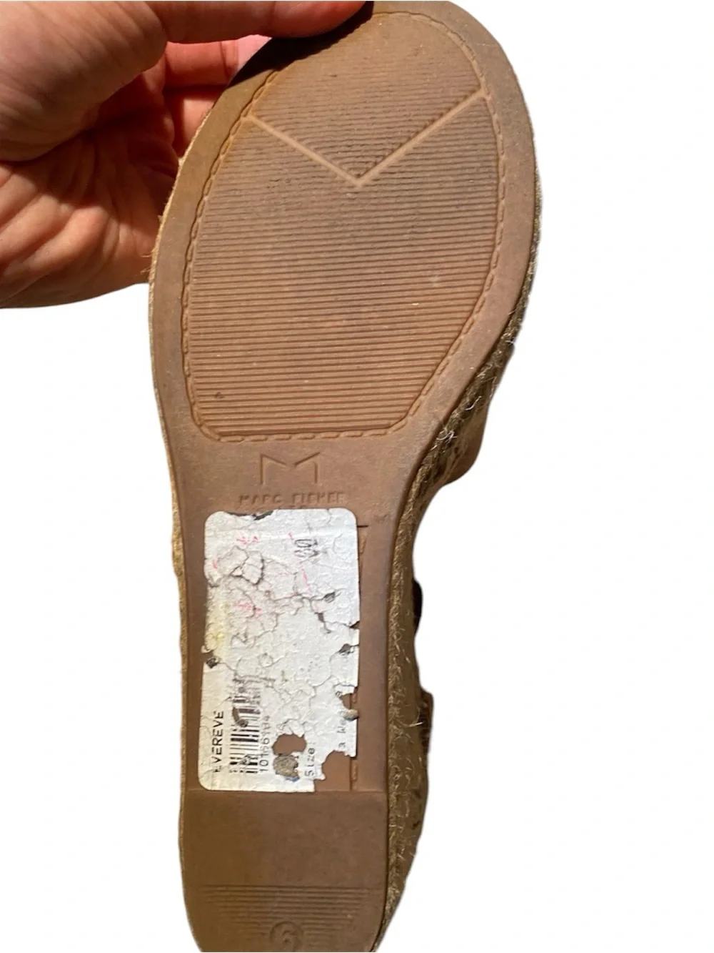 Marc Fisher Evereve Women’s Open-Toe Espadrille Wedge Sandals - Blush 6